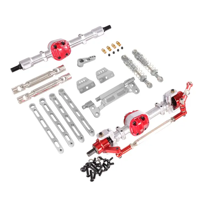 Race MN Model 1/12 MN82 LC79 MN78 RC Car Parts Metal Upgrade Front And Rear Assembly Kit 2 shock version