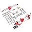 Race MN Model 1/12 MN82 LC79 MN78 RC Car Parts Metal Upgrade Front And Rear Assembly Kit 2 shock version