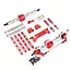 Race MN Model 1/12 MN82 LC79 MN78 RC Car Parts Metal Upgrade Front And Rear Assembly Kit 2 shock version