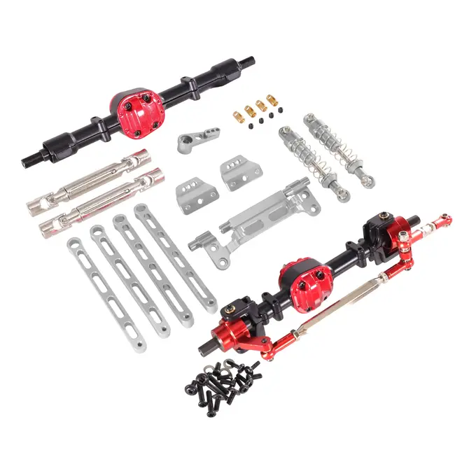 Race MN Model 1/12 MN82 LC79 MN78 RC Car Parts Metal Upgrade Front And Rear Assembly Kit 2 shock version
