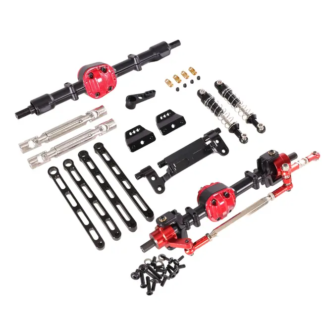 Race MN Model 1/12 MN82 LC79 MN78 RC Car Parts Metal Upgrade Front And Rear Assembly Kit 2 shock version