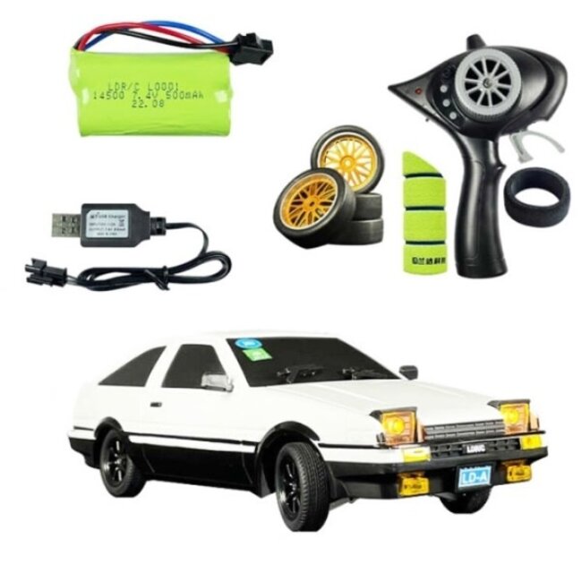 LDRC TOYOTA AE86 FC Drift Car RTR With Gyro 1/18th