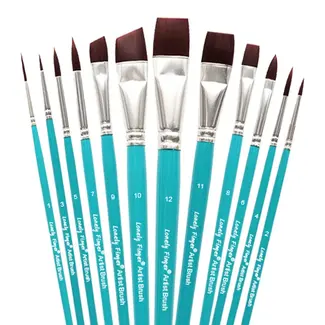 CHINA ELECTRONICS ACE PAINT BRUSH SET  12pc