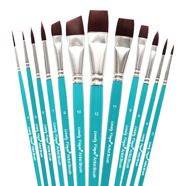 ACE PAINT BRUSH SET  12pc