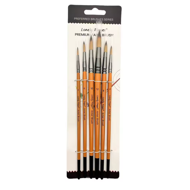 ACE PREMIUM PAINT BRUSH SET  6pc