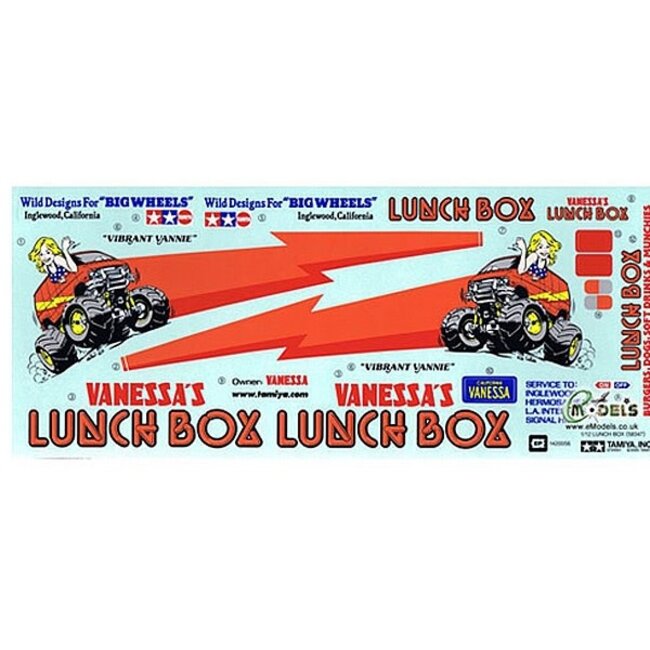 TAMIYA  lunchbox sticker decal