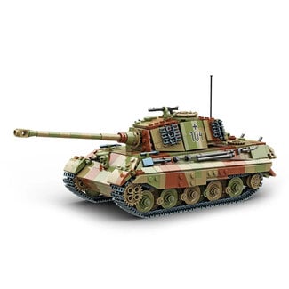 BUILD ARMY Build Army KING TIGER in Camo 1/33 BUILDING BLOCK KIT