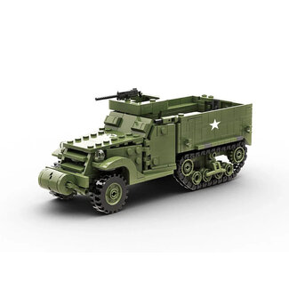 BUILD ARMY Build Army M3A1 Half Track 1/33 BUILDING BLOCK KIT