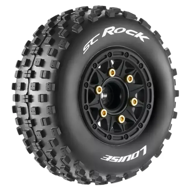 Louise RC Sc-Rock 1/10 Short Course Tires, Soft, 12, 14 & 17Mm Removable