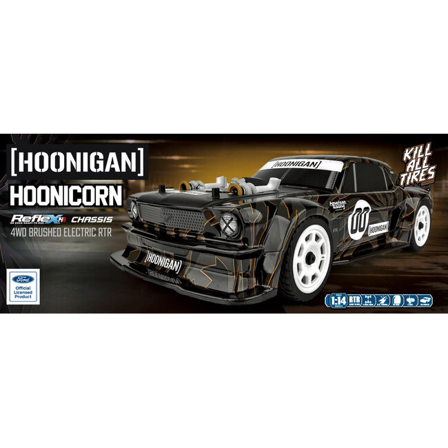 ASSOCIATED Reflex HOONICORN / HOONIGAN 14R Ready-To-Run (Requires battery & charger)