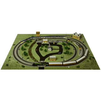 HORNBY Hornby oo train mat printed paper  does not include tracvk buildings etc  as supplied with most hornby sets