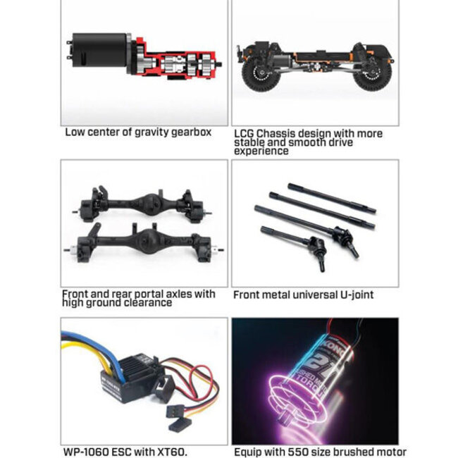 YIKONG YK41011- Lc79 LandCruiser Brushed  1/10