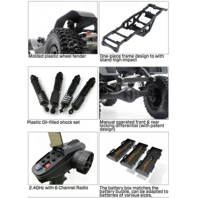 YIKONG YK41011- Lc79 LandCruiser Brushed   CRAWLER 1/10