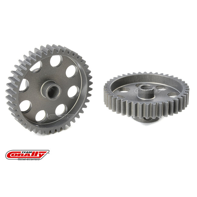 TEAM CORALLY 48P 3.17mm PINION GEARS Short - Hard Anodised AL7075