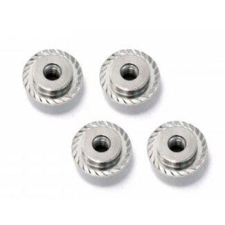 HPI HPI Flanged Lock Nut M5X8mm (Silver/4Pcs) [Z671]