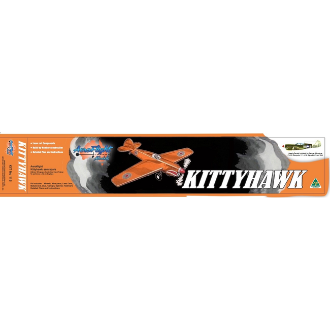 Aeroflight Models Aust Kittyhawk control line kit .15C.i. 2.5cc 34” wing span 24” length