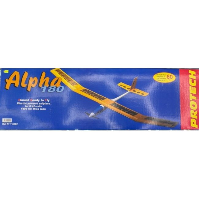 PROTECH ALPHA 1800mm ARF GLIDER WITH EXTRA BONUS CTR WING SECTION & PROMETHIUS TAIL SET AS PER PHOTOS