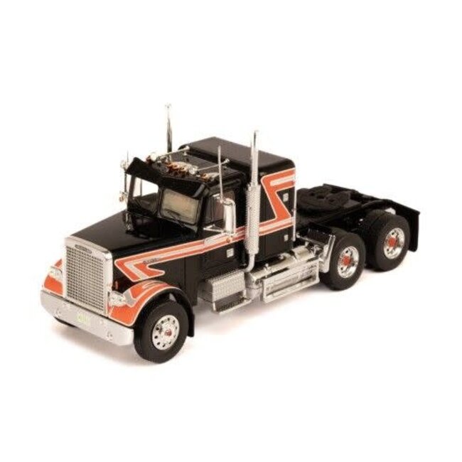 IXO Models 1/43 FREIGHTLINER FLC 120 64 T 1977 Yellow (with sleeper) Black