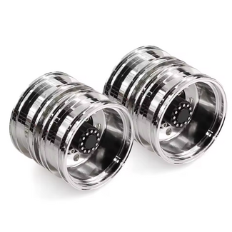 HOBBY DETAILS ACE 1/14 ALLOY TRACTOR TRUCK REAR WHEELS 1 PAIR