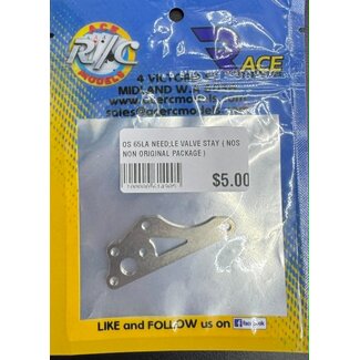 O.S. PARTS OS 65LA NEEDLE VALVE STAY ( NOS NON ORIGINAL PACKAGE )