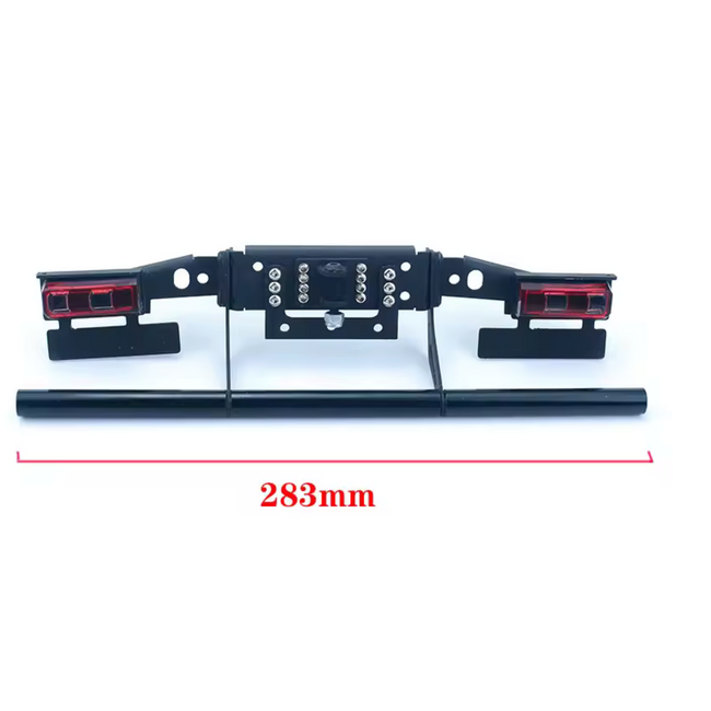 RACE METAL REAR BUMPER WITH HITCH & LIGHTS  SUITS    1/14 Tractor Truck & TRAILERS