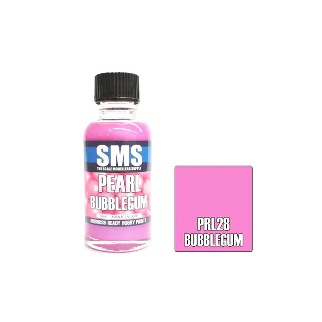 SMS Pearl BUBBLEGUM 30ml Acrylic laquer ( AIRBRUSH READY )