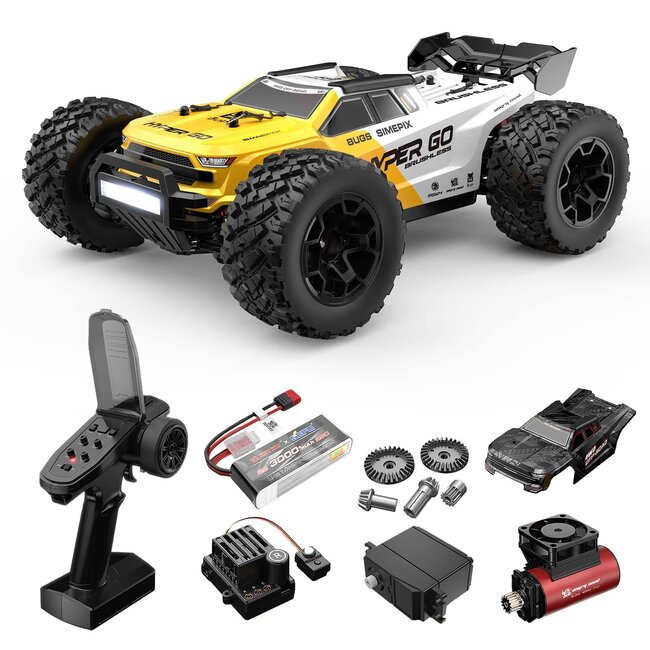 MJX 1/14 HyperGo 2.4G 4WD Brushless RC Hobby Truck WITH 2 BODIES