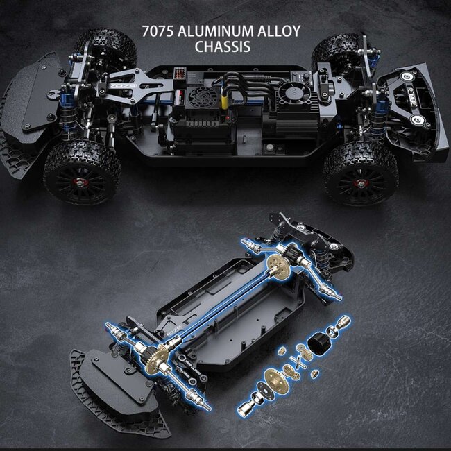 MJX 1/10 Hyper Go Volkswagen Polo R WRC 2015 Brushless 2S RC Car (Battery & Charger included)