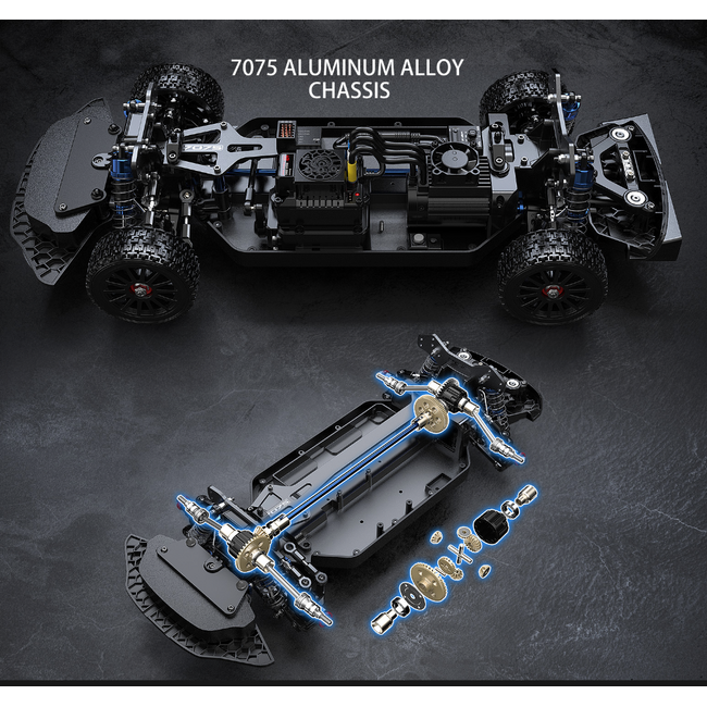 MJX 1/10 Hyper Go Citroen C3 WRC Brushless 2S RC Car (Battery & Charger included)