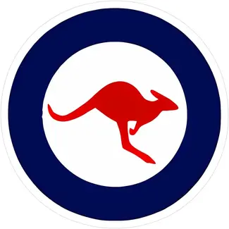 SWISSKRIS DESIGNS SWISSKRIS DESIGNS AUSTRALIAN ROUNDEL AIR FORCE 10CM 2PCS ( LAMINATED )