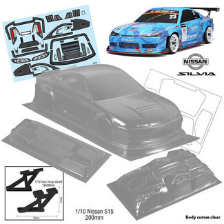 BODYWORX Bodyworx Body N155 S15 200mm 1/10th