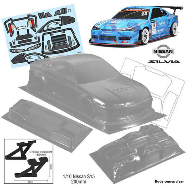 Bodyworx Body N155 S15 200mm 1/10th