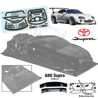 BODYWORX Bodyworx Body N159 A80 Supra 200mm 1/10th
