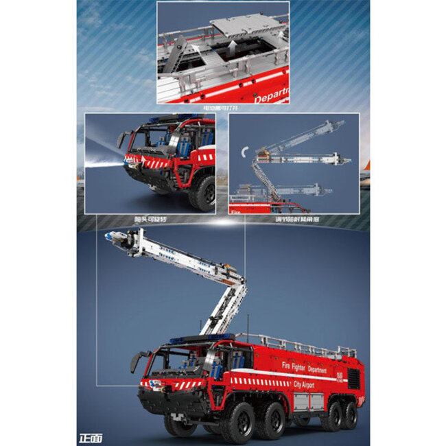 Mould King RC Fire Rescue Truck 6653pc