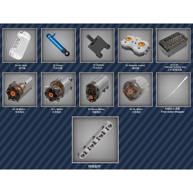 Mould King RC Fire Rescue Truck 6653pc