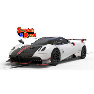 SCALEXTRIC SCALEXTRIC  SCRATCH & DENT PAGANI HUAYRA BC ROADSTER METALIC PEARL WHITE   WORKS OK