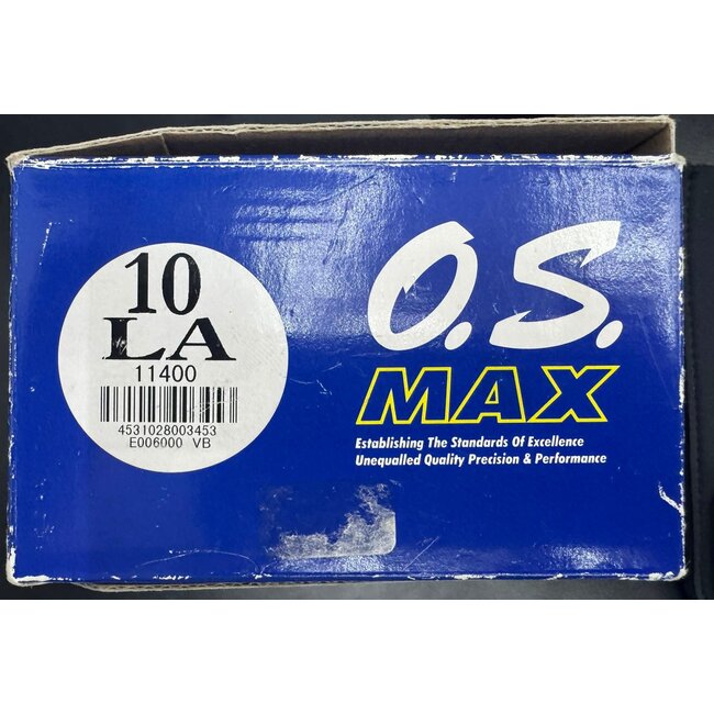 OS 10 LA BLUE RC ENGINE WITH SILENCER VINTAGE 2000 PRODUCTION  HARD TO FIND ENGINE