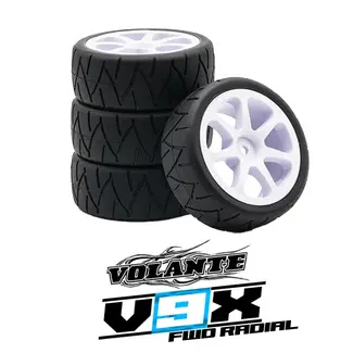 VOLANTE Volante V9X Evolution 36R  TCR/FWD Premium Pre-Glued Tire Set (4)
