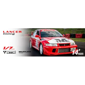 RLAARLO ****PRE-ORDER 2026**** RLAARLO Rally Legend 1:7 Mitsubishi EVO RTR DEPOSIT ONLY PRICE TBA