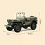 JJRC 1/10 Willys Jeep 4WD Military RC Crawler (with Canvas & Winch)