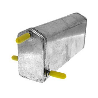 BRODAK BRODAK Standard Vent Medium Wedge Fuel Tank 3 oz. 1" H x 1-3/4" W x 3-3/4" L