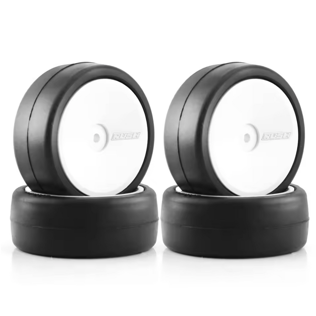 RUSH 36R TOURING CAR TIRES MOUNT BUT NOT GLUED