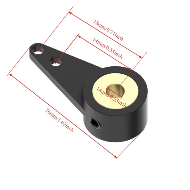 RACE BOAT RUDDER ARM