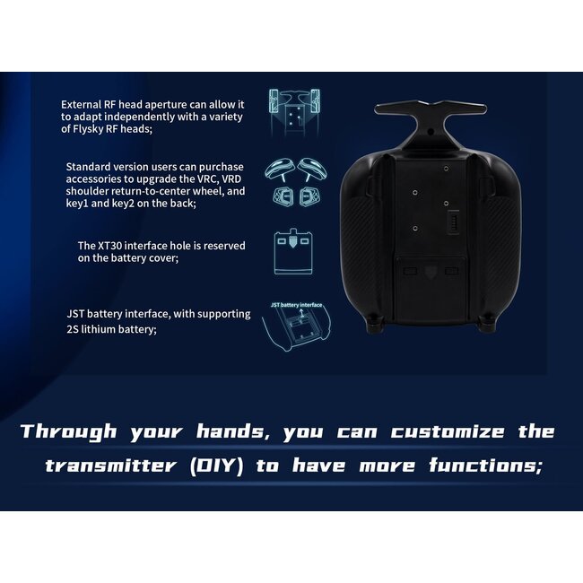 Flysky ST8 2.4G 8-CH Radio with 1x Receiver Only