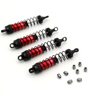 Race RACE METAL UPGRADE MINI MAXX SHOCKS 4PCS RED