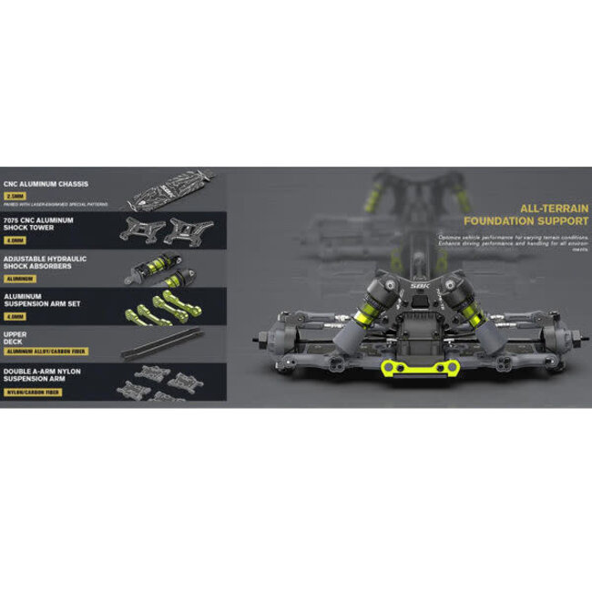 Rlaarlo SBK10-B-C Storm Breaker Carbon Fibre Brushless Black Gold RTR 1/10