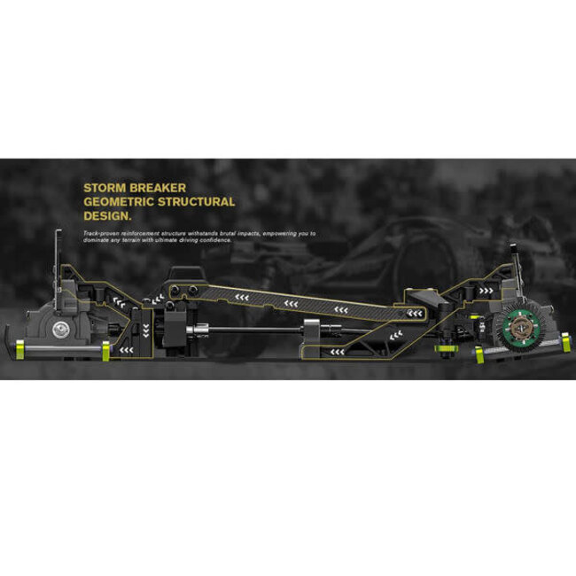 Rlaarlo SBK10-B-C Storm Breaker Carbon Fibre Brushless Black Gold RTR 1/10