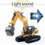 HUINA1:14 2.4G 23CH FULL ALLOY RC Excavator METAL VERSION  RUN TIME 40 MINUTES  ON STD BATTERY