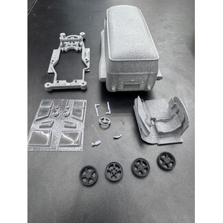 TA71 MODEL FACTORY 3D TA71 VW/PORSCHE FRANKEN VAN 3d Resin cab chassis for 1/32 slot cars