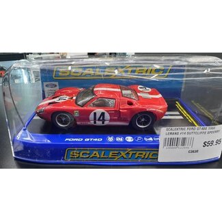 SCALEXTRIC SCALEXTRIC FORD GT400 1966 LEMANS  #14 SUTTCLIFFE SPOERRY scratch & dent "USED"
